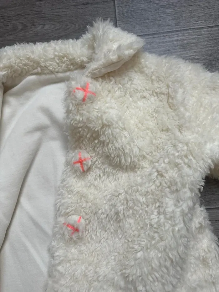 Manteau play up Fausse fourrure style mouton 3 ans - photo numéro 3
