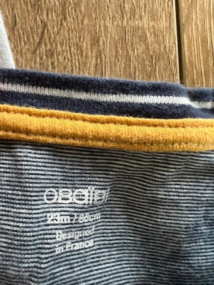 Lot 3 t-shirts manches longues OBAIBI 23 mois - photo numéro 4