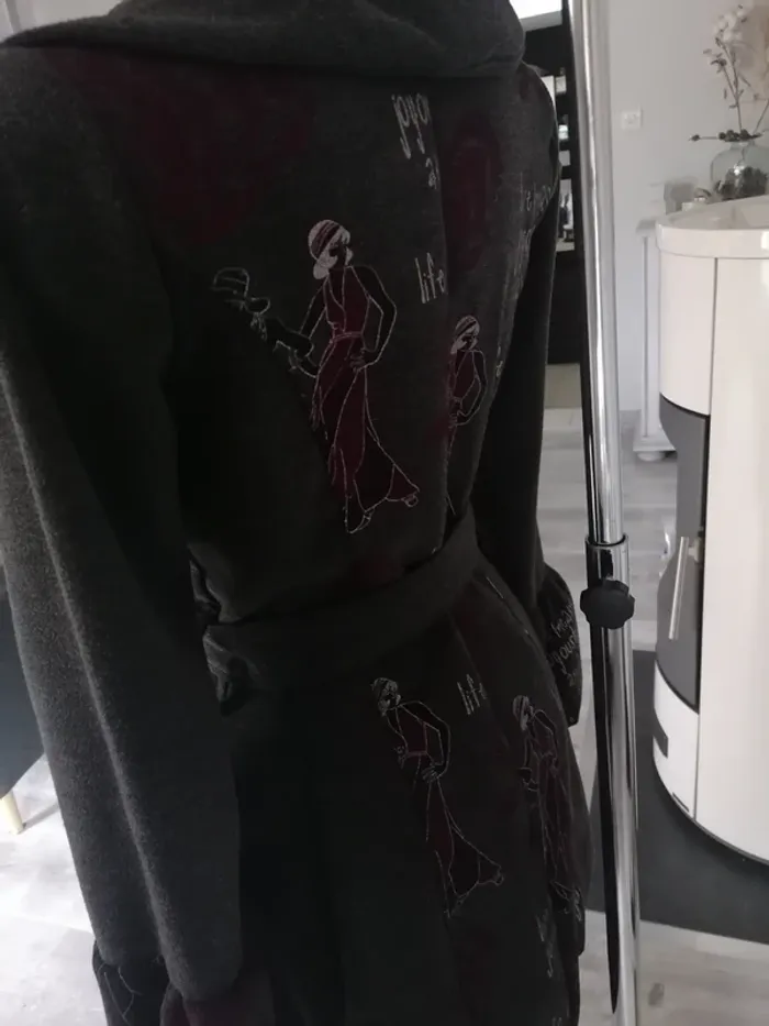 Manteau original laine made in Italy taille 38 - photo numéro 3