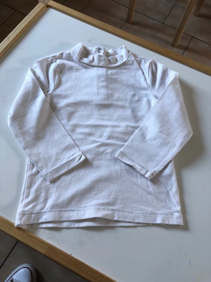 Sous pull blanc inscription