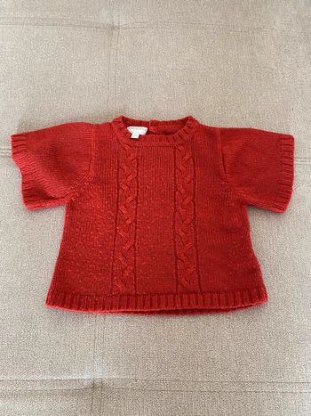 Gilet pull manche courte ni saison fille 12 mois