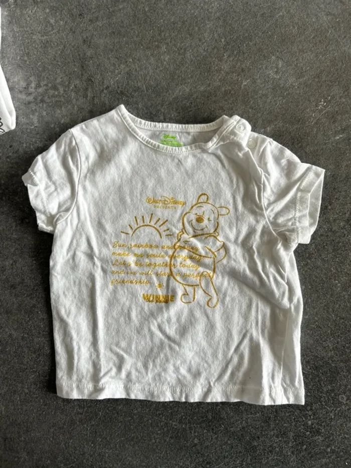 Lot de 2 tee shirt manches courtes 6 mois - photo numéro 2