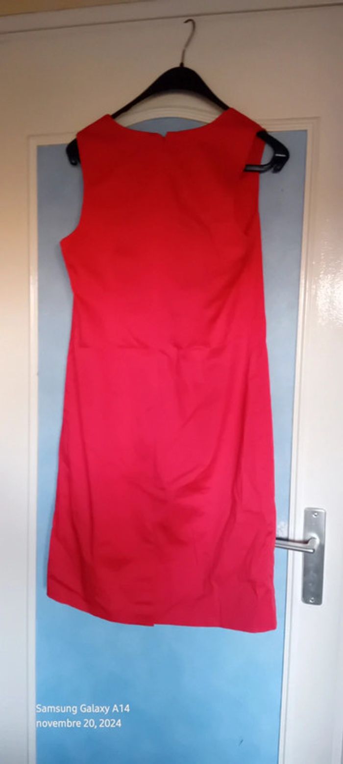 Robe chic rouge décolleté V femme 42 bon prix collection - photo numéro 4