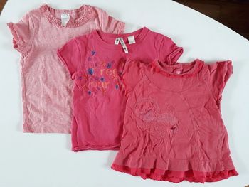 Lot tee-shirts 1 an