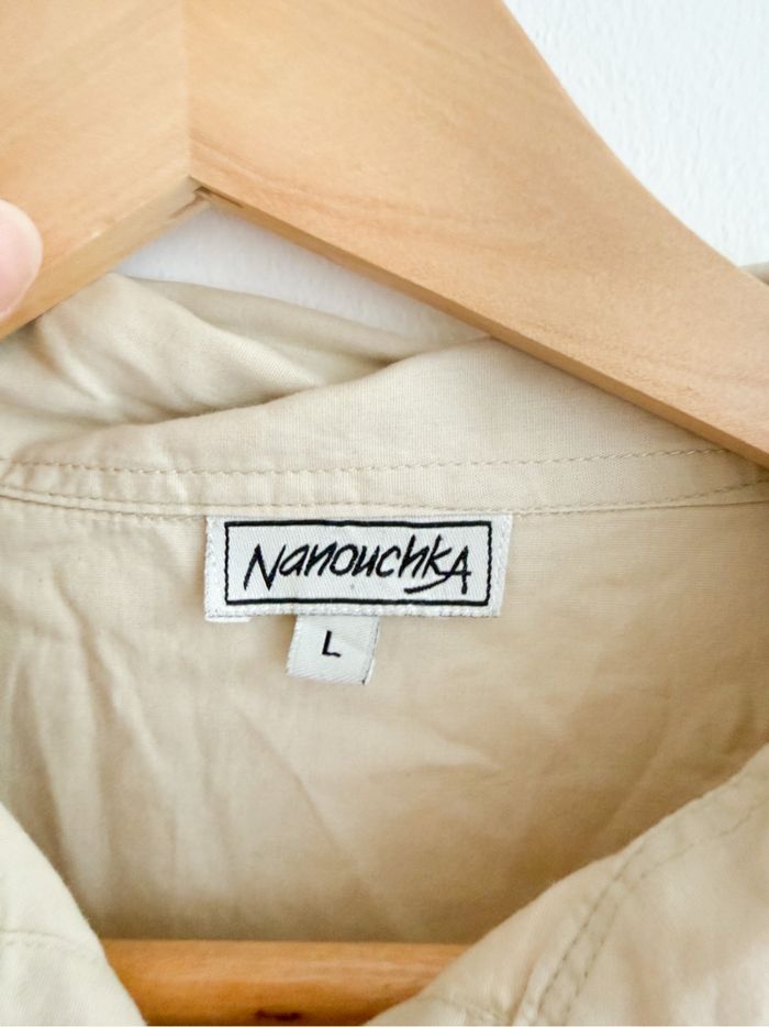 Chemise manches longues crème beige nanouchka taille 40 L - photo numéro 4