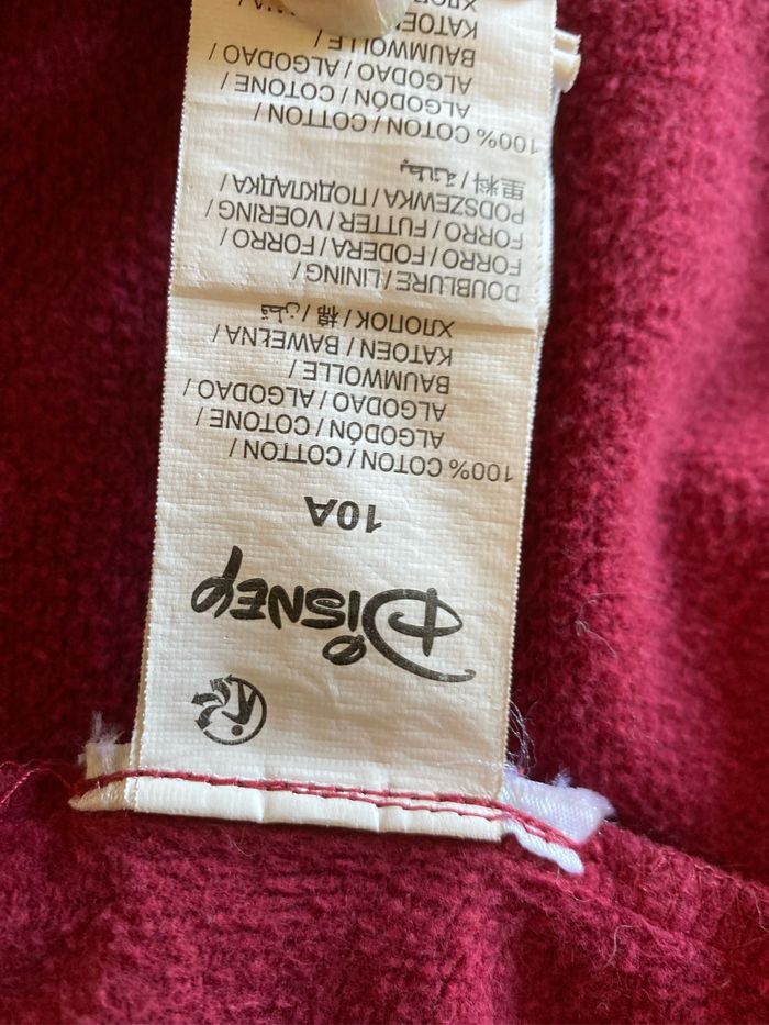 Gilet bordeaux Minnie 10 ans Disney - photo numéro 6