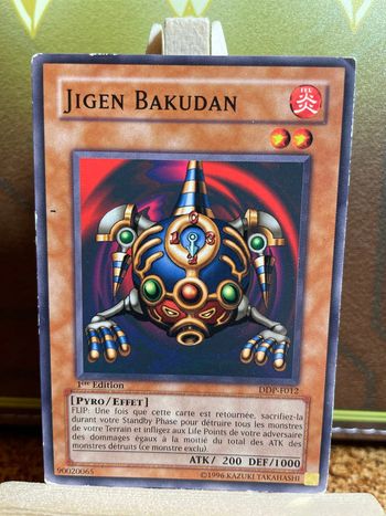Carte Yu-Gi-Oh! - Jigen Bakudan - DDP-F012