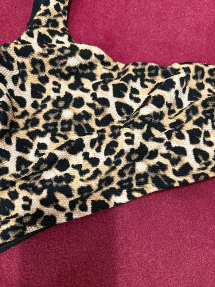 Maillot de bain une pièce léopard asymétrique 3 calzedonia - photo numéro 4