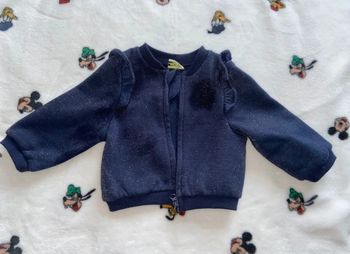 Gilet bleu marine brillante