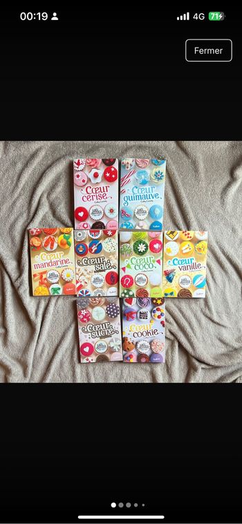 Lot Grand format les filles au chocolat 8 livres de Cathy Cassidy