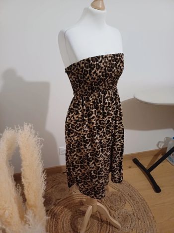 Robe bustier Léopard fluide Ocean Club taille XS/S 34/36