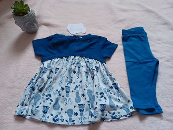 Ensemble 6 mois bleu