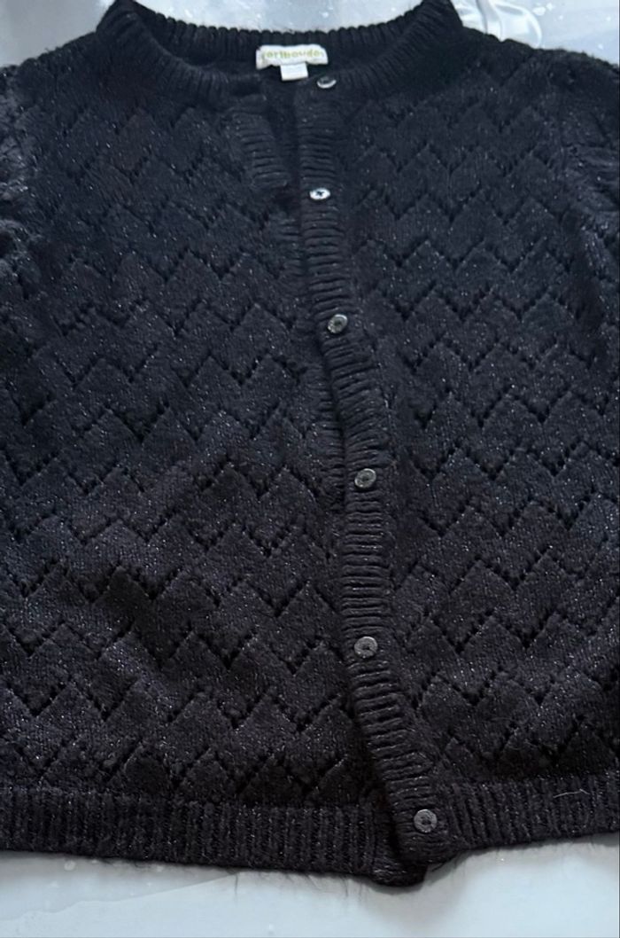 Beau cardigan gilet fille T 10 ans Vert Baudet couleur noir  Très bon état - photo numéro 8