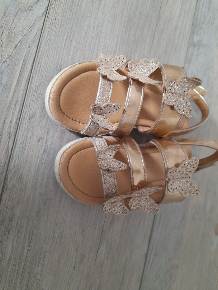 Sandales fille papillon doré 27 - photo numéro 2