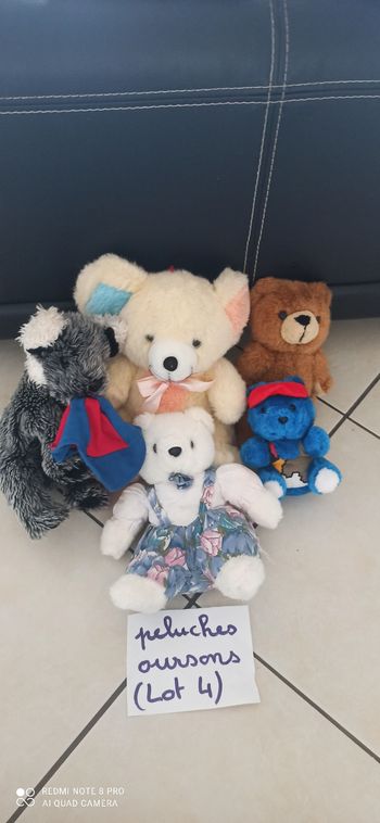 Lot de peluches ourson