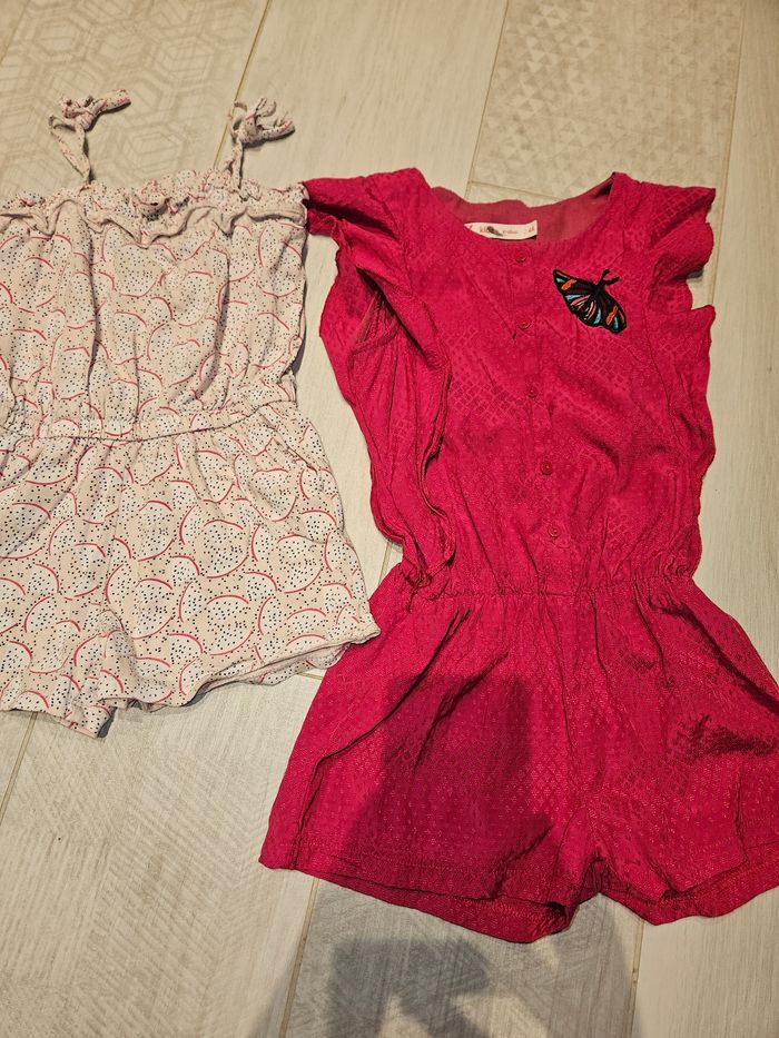 Lot 11 vetements été filles 4 ans robes, combi... - photo numéro 9