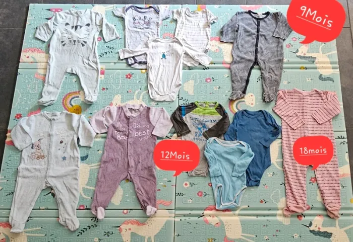 Gros Lot vêtements  (+ De 50 Articles) Bébé Garçon/Mixte + De 50 Articles - photo numéro 7
