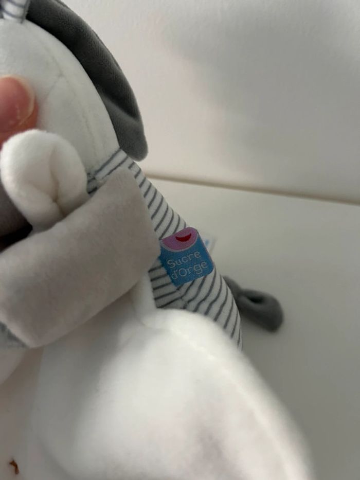 Doudou mouchoir zèbre sucre d’orge - photo numéro 4