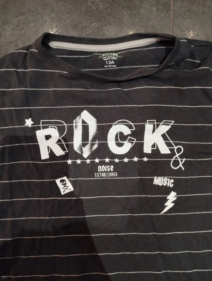 Tee shirt garçon manches longues 12 ans Kiabi - photo numéro 2