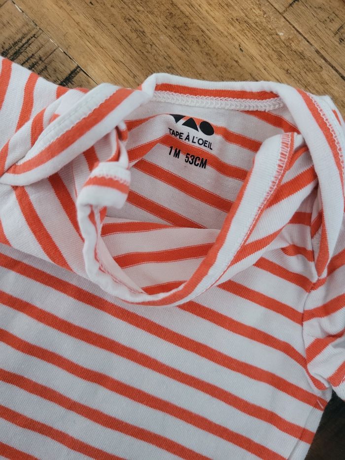 Lot bodies TAO 1 mois - photo numéro 2