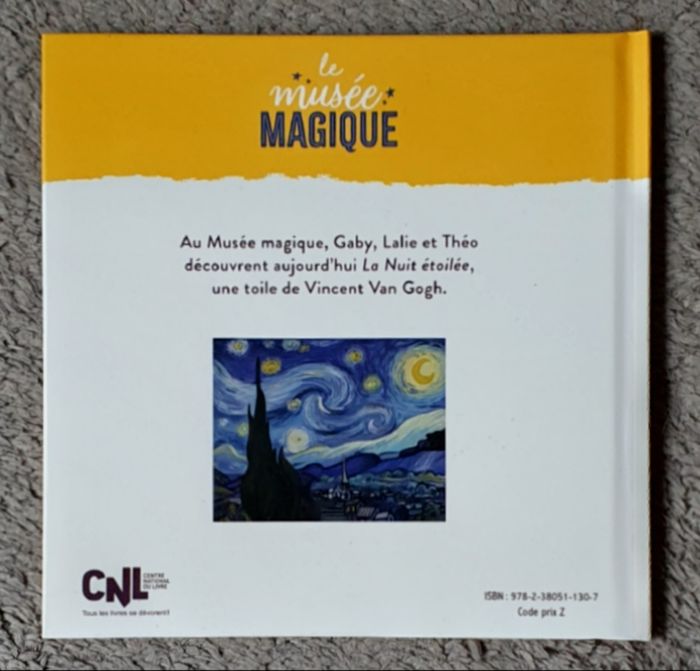 Roman pour enfants "La Nuit Étoilée" - Collection Le Musée Magique (4-6 ans) / Hachette - photo numéro 2