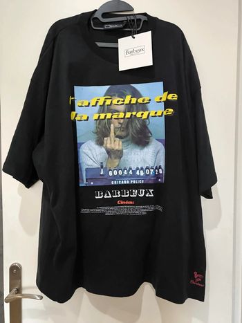 T shirt oversize Barbeux taille XXL neuf