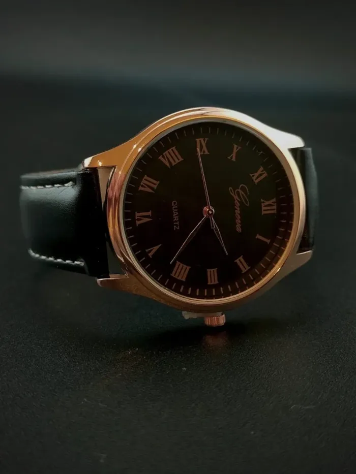 Montre dark gold, élégance, classique men - photo numéro 2