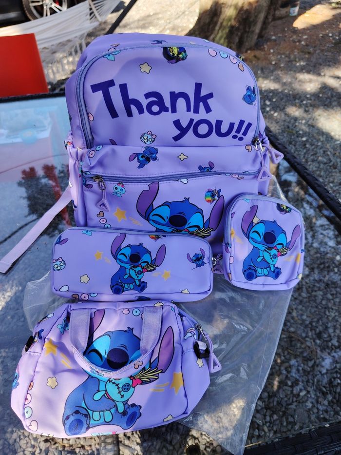 Sac d école stitch