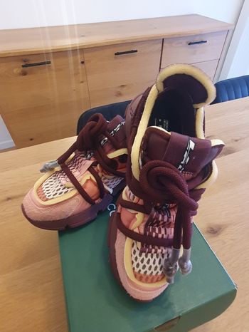 Baskets femme lacoste bordeaux