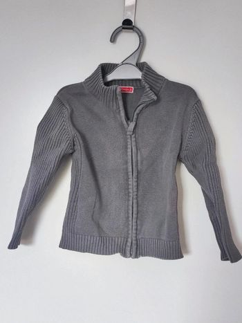 Veste gilet fermeture éclair gris du pareil au même
