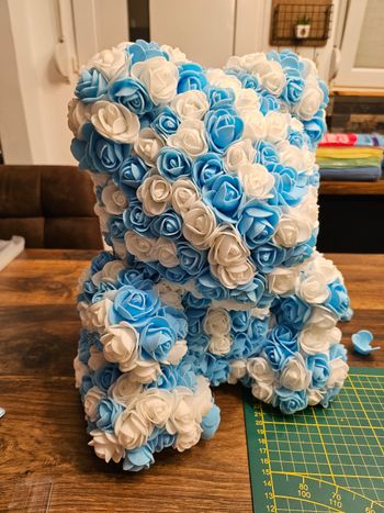 Ourson fleuri