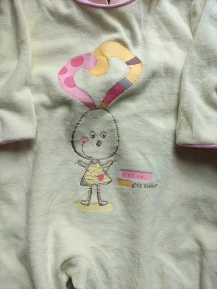 Pyjama une pièce velours - photo numéro 2