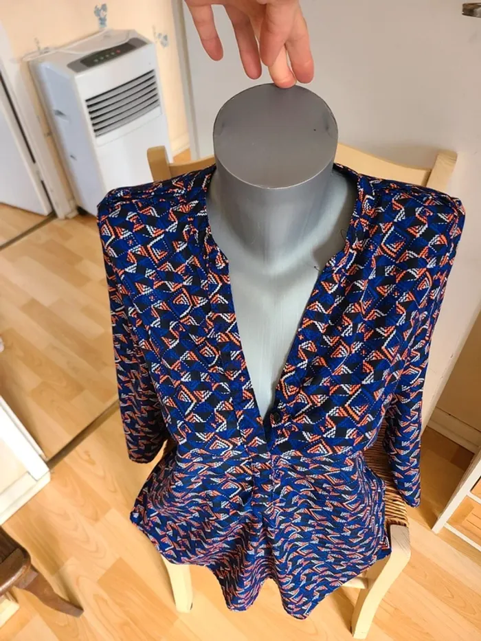 Belle blouse bleu - photo numéro 5