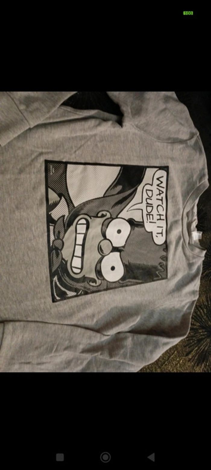Haut sweat The Simpsons garçon 10/12 ans - photo numéro 2