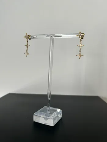 Boucle d’oreille étoile polaire acier inoxydable