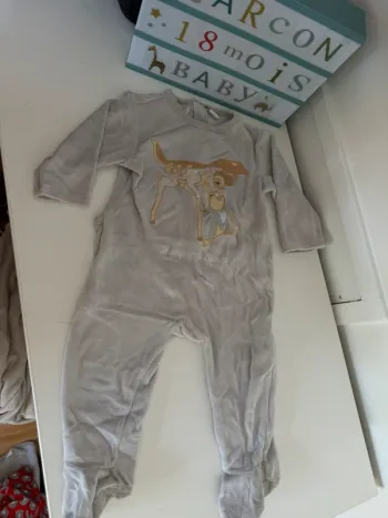 Pyjama velours Bambi 18 mois
