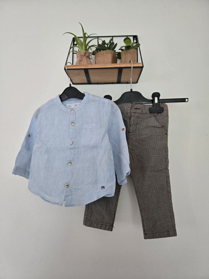 Ensemble chemise et Pantalon Zara / Orchestra 9 mois 👦