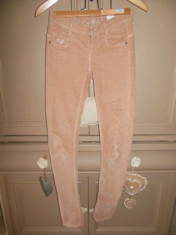 pantalon velours ras vieux rose gstar taille 24 x 32  état neuf