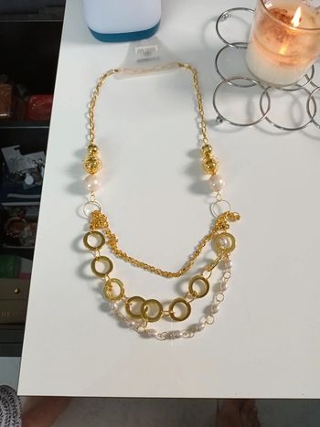 Collier doré fantaisie