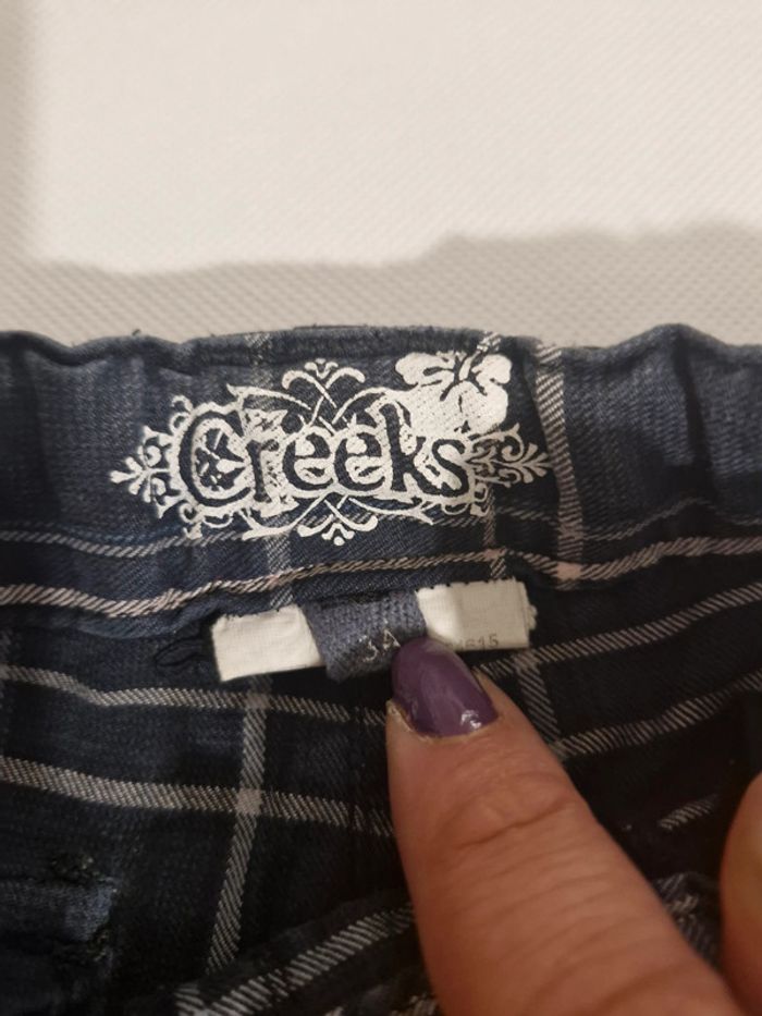 Short cargo carreaux 3 ans Creeks - photo numéro 3