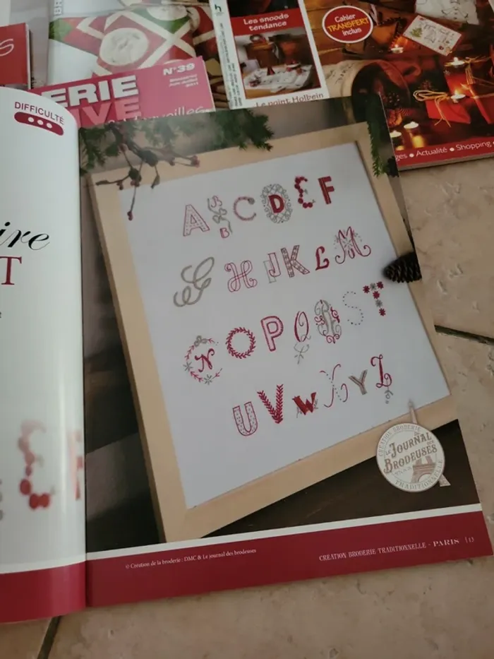 Lot de 7 revues de broderie - photo numéro 8
