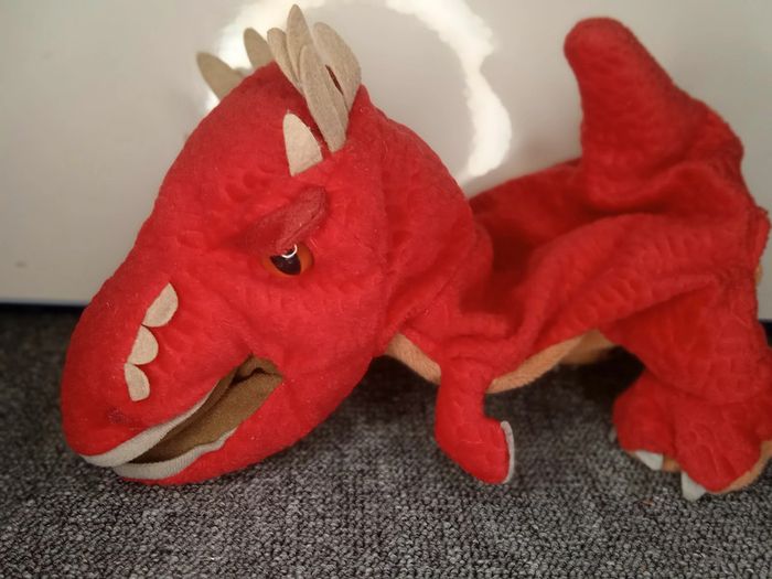 marionnette a main '' jurassic world ''  rouge - photo numéro 2