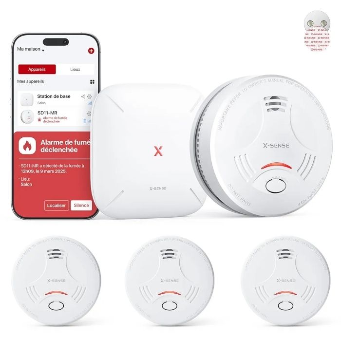 Détecteur de fumée connecté neuf