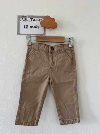 Pantalon chino - taille 12 mois 🌼