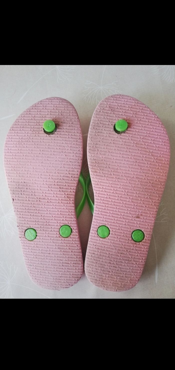 Tongs rose taille 33/34 - photo numéro 2