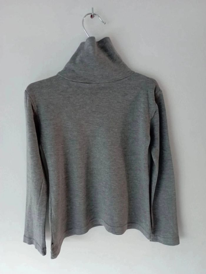 T-shirt col roulé gris chiné 5 ans Okaïdi - photo numéro 5