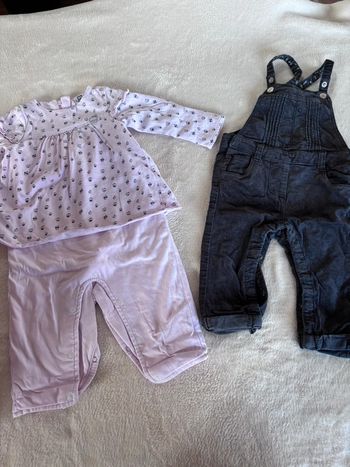 🌸lot salopette et combinaison 6 mois🌸