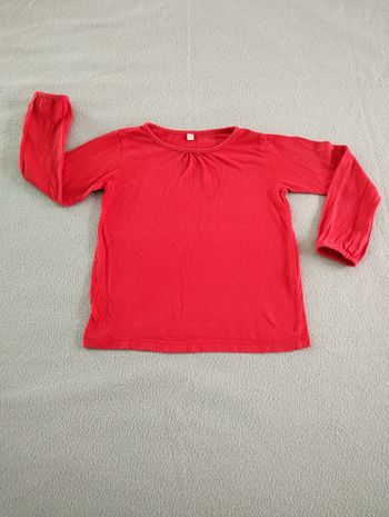 * T-shirt rouge manches longues T3A