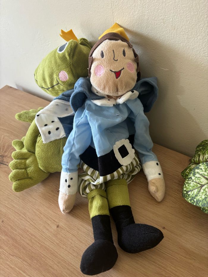 Doudou peluche réversible prince grenouille ikea - photo numéro 2