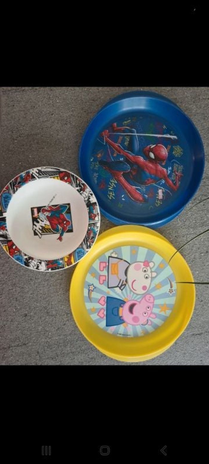 2 Assiettes plates + 1 assiette creuse